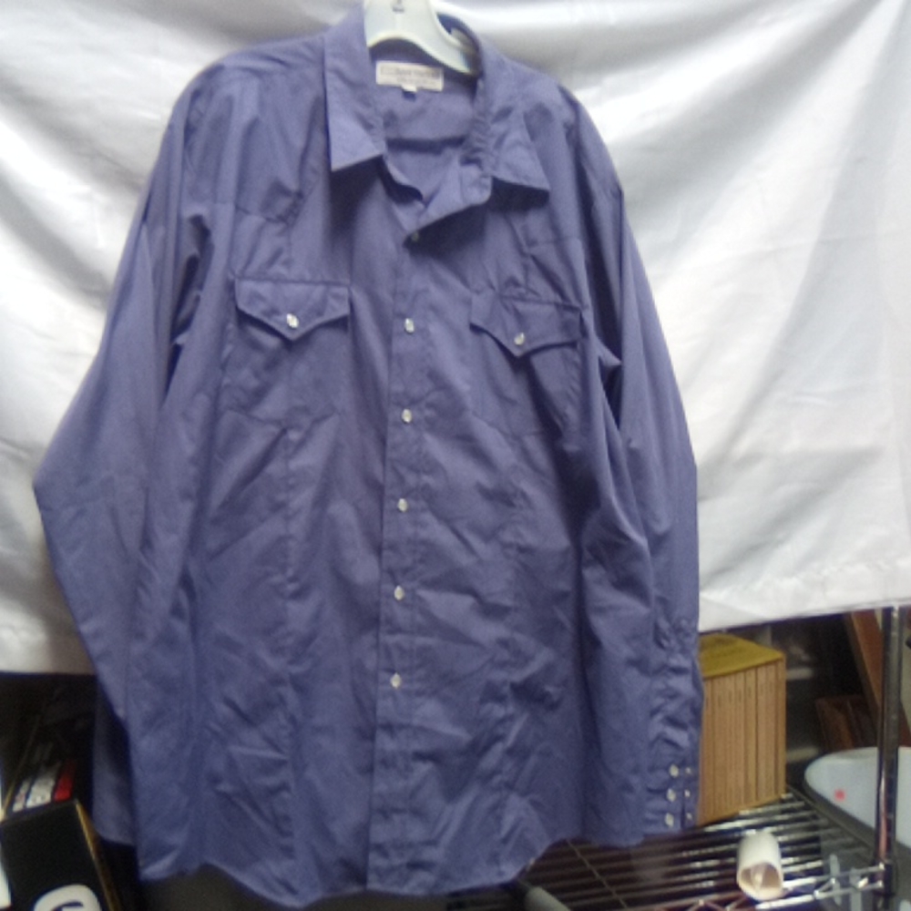 Corral west ranch wear snap button shirt sz 17.5